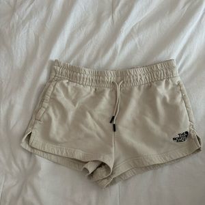 North Face Sweat Shorts- Cream